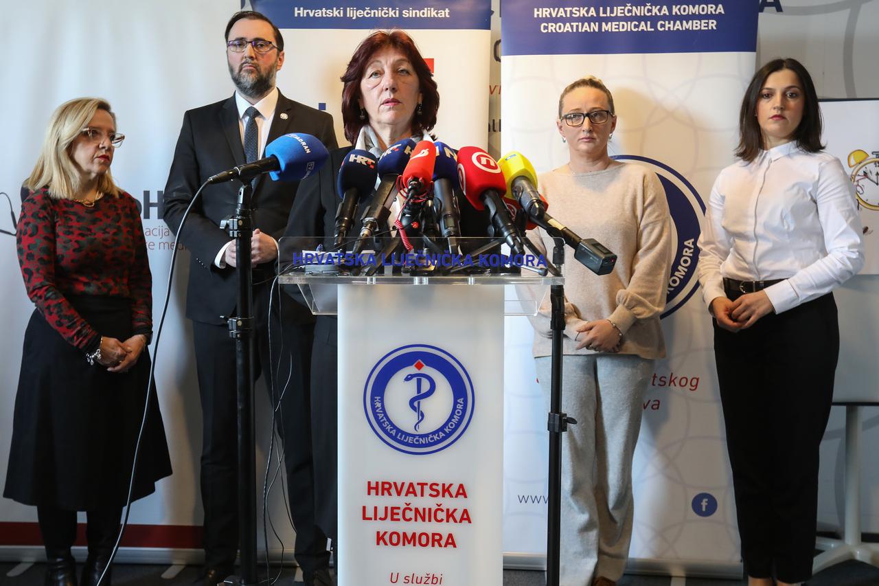 Zagreb: Liječničke udruge najavile su prosvjed