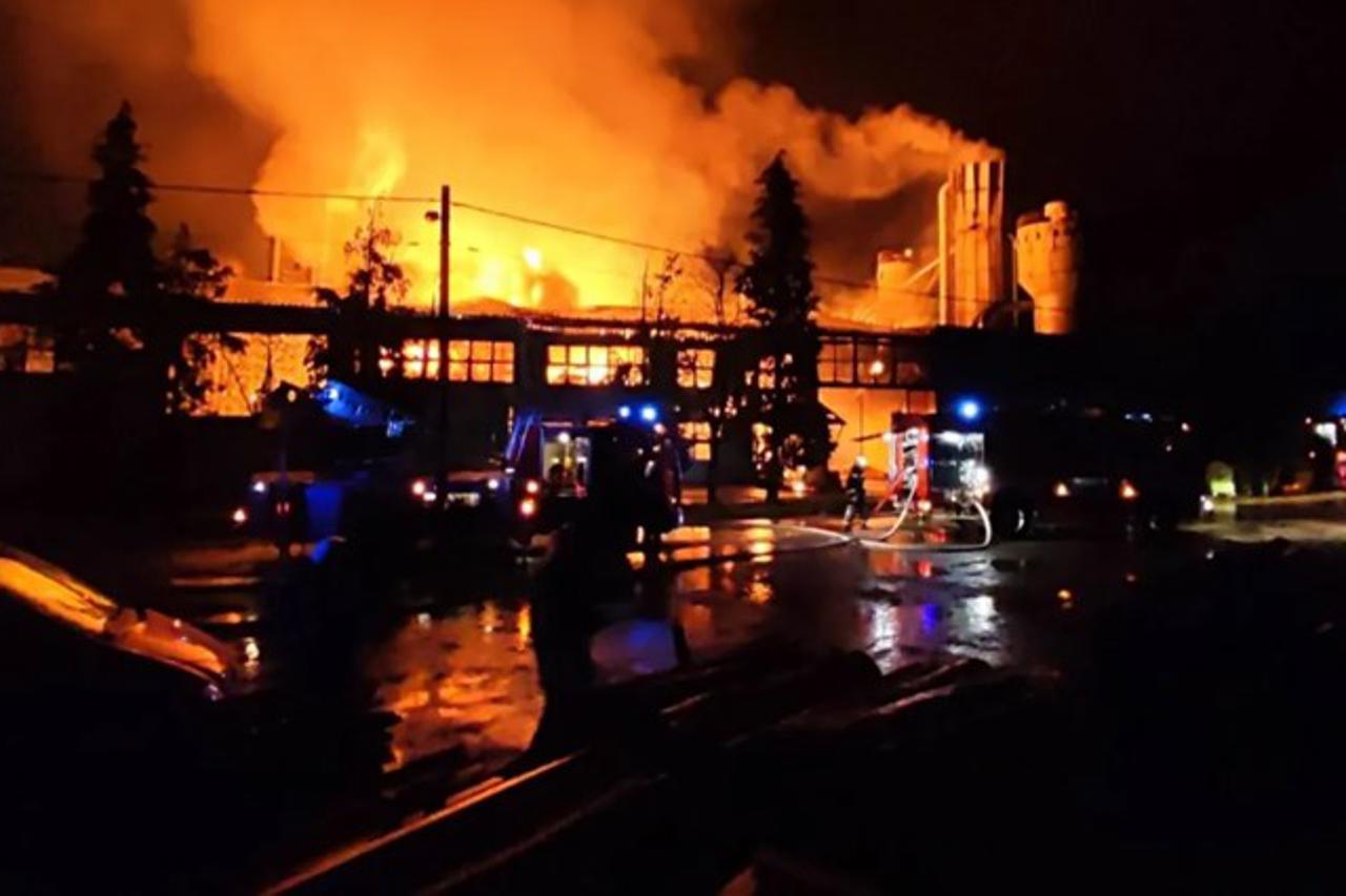 Požar na postrojenju tvrtke PPS Galeković