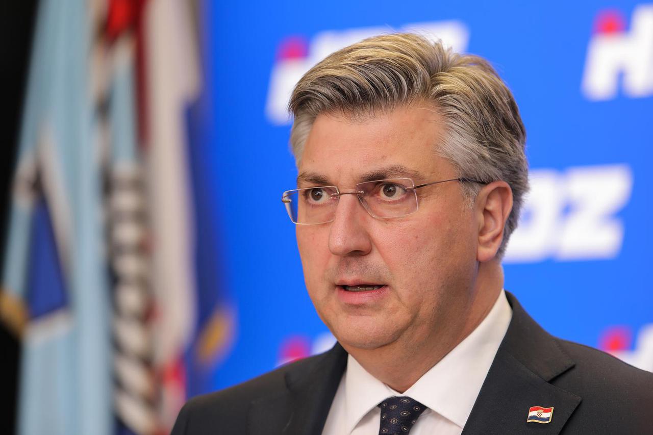 Zagreb: Andrej Plenović dao je izjavu medijima nakon sjednice Predsjedništva HDZ-a