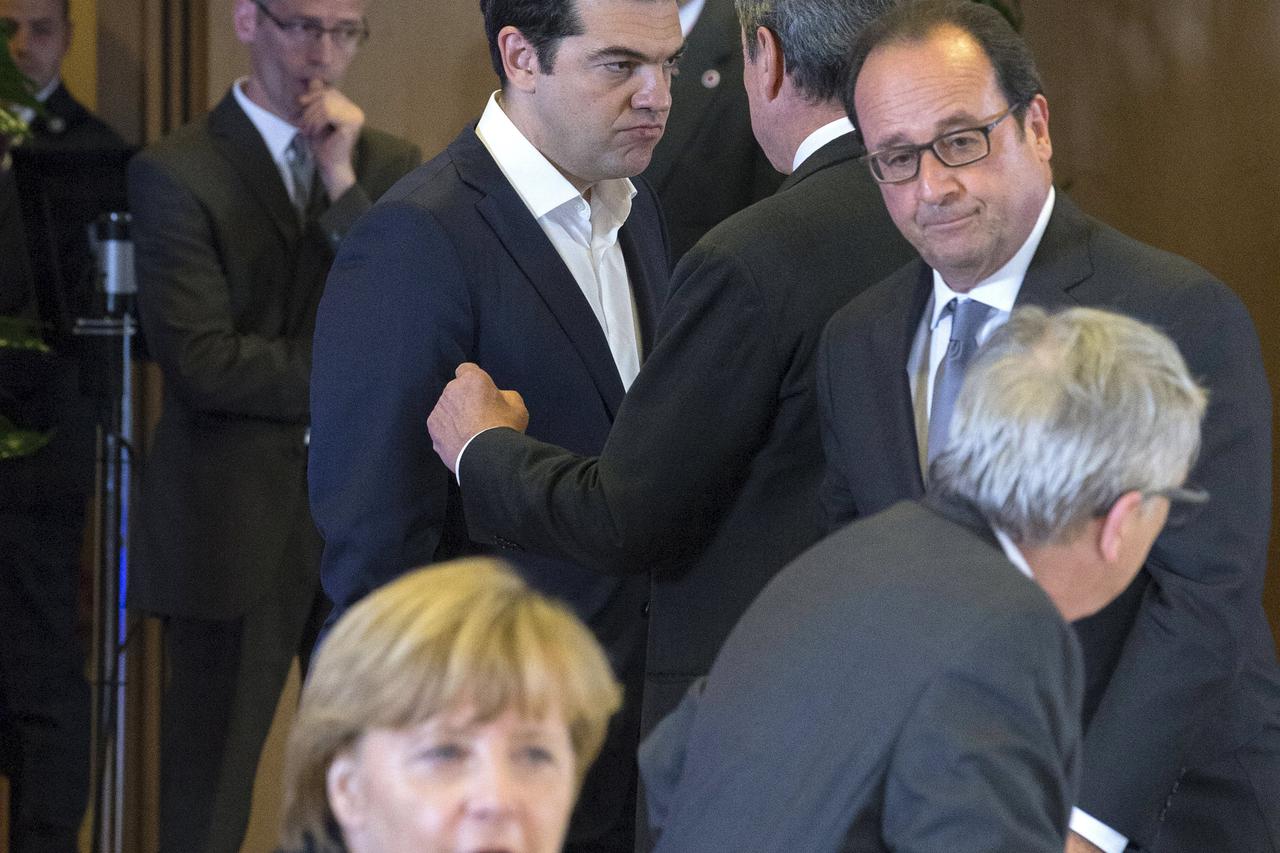 Merkel, Tsipras, Hollande