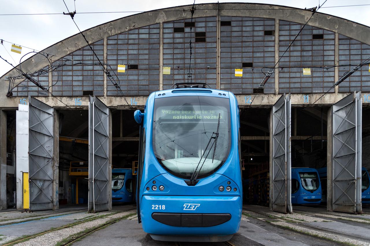 05.09.2014., Zagreb - Niskopodni tramvaj u spremistu tramvaja Ljubljanica. Photo: Davor Puklavec/PIXSELL