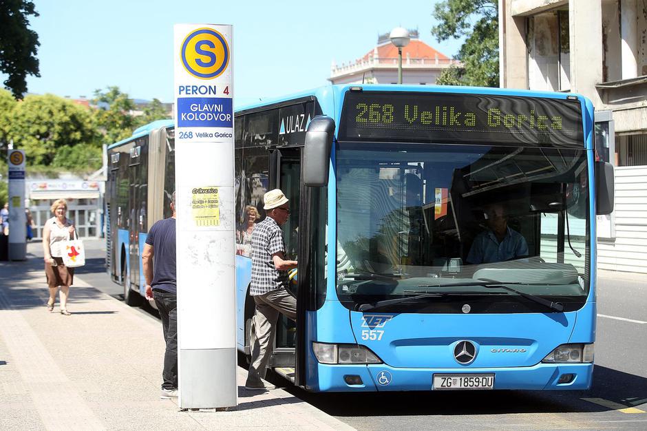 Zagreb: Autobusno stajalište ZET-ove linije 268 