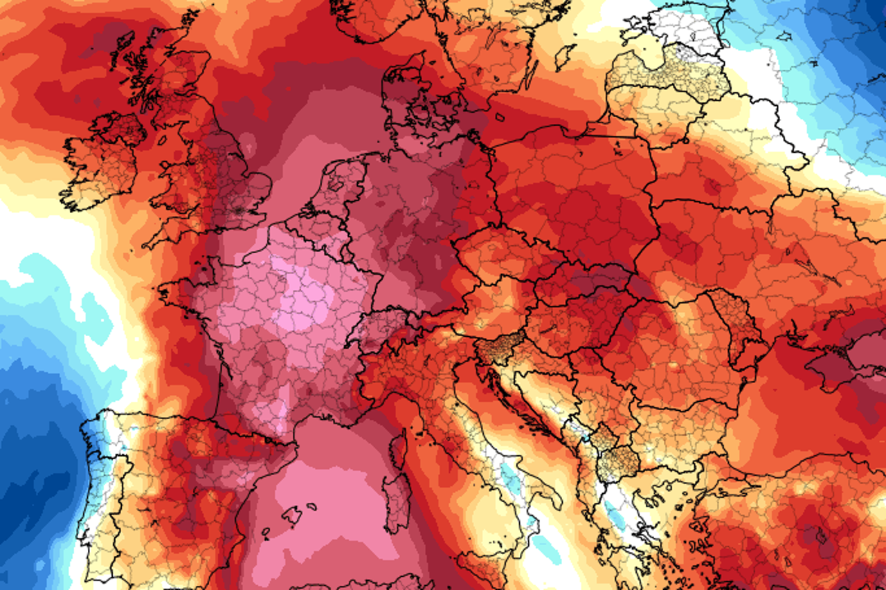Visoke temperature nad Europom