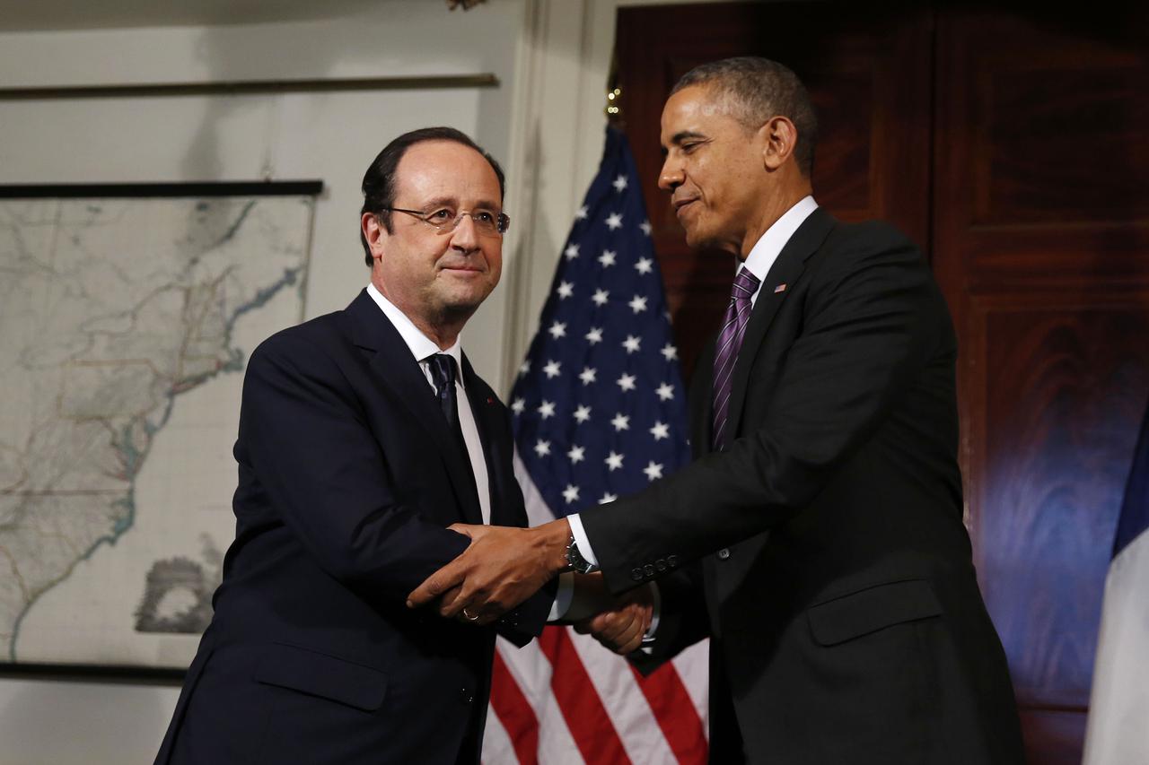 Barack Obama,Francoise Hollande