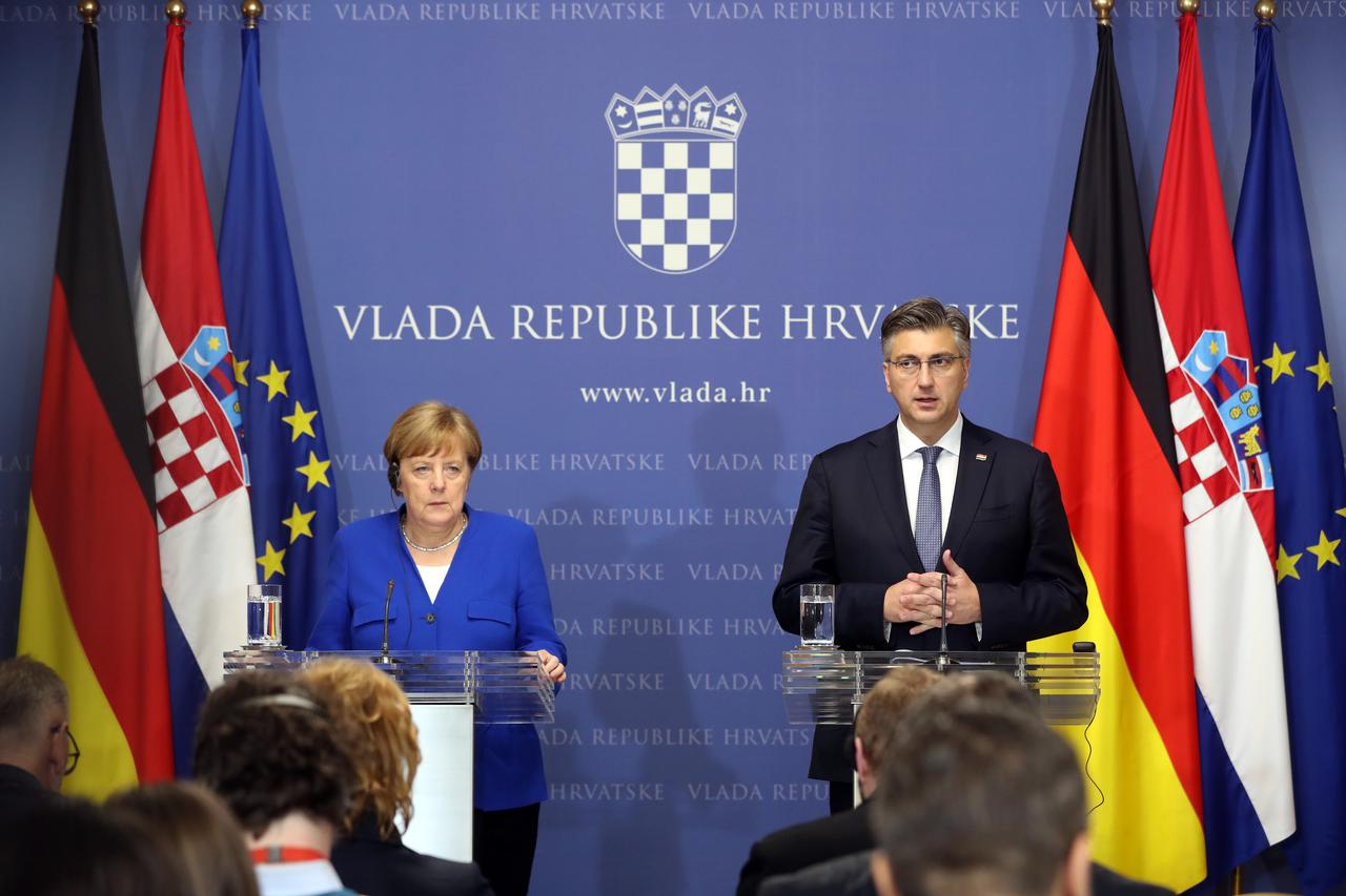 Merkel i Plenković