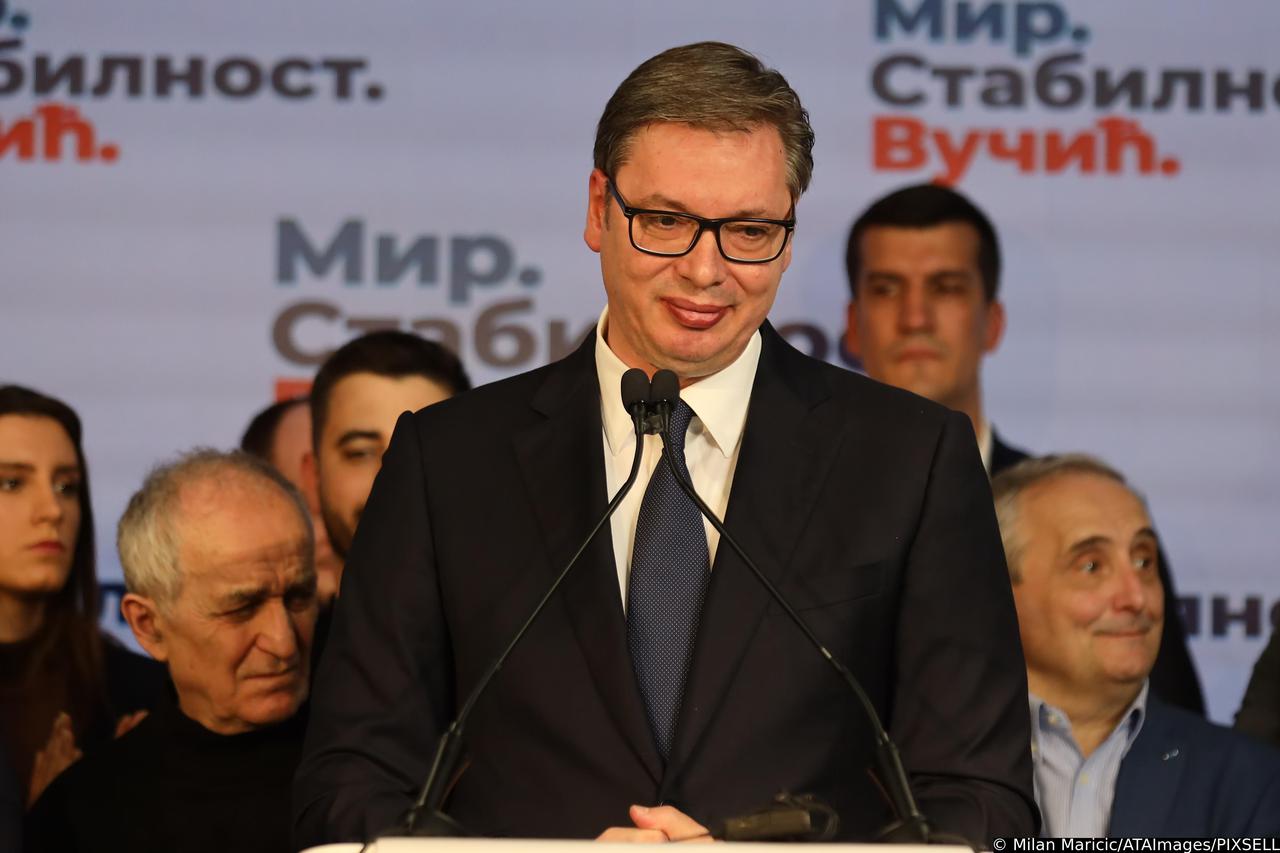 Aleksandar Vučić obratio se javnosti nakon održanih predsjedničkih i parlamentarnih izbora u Srbiji