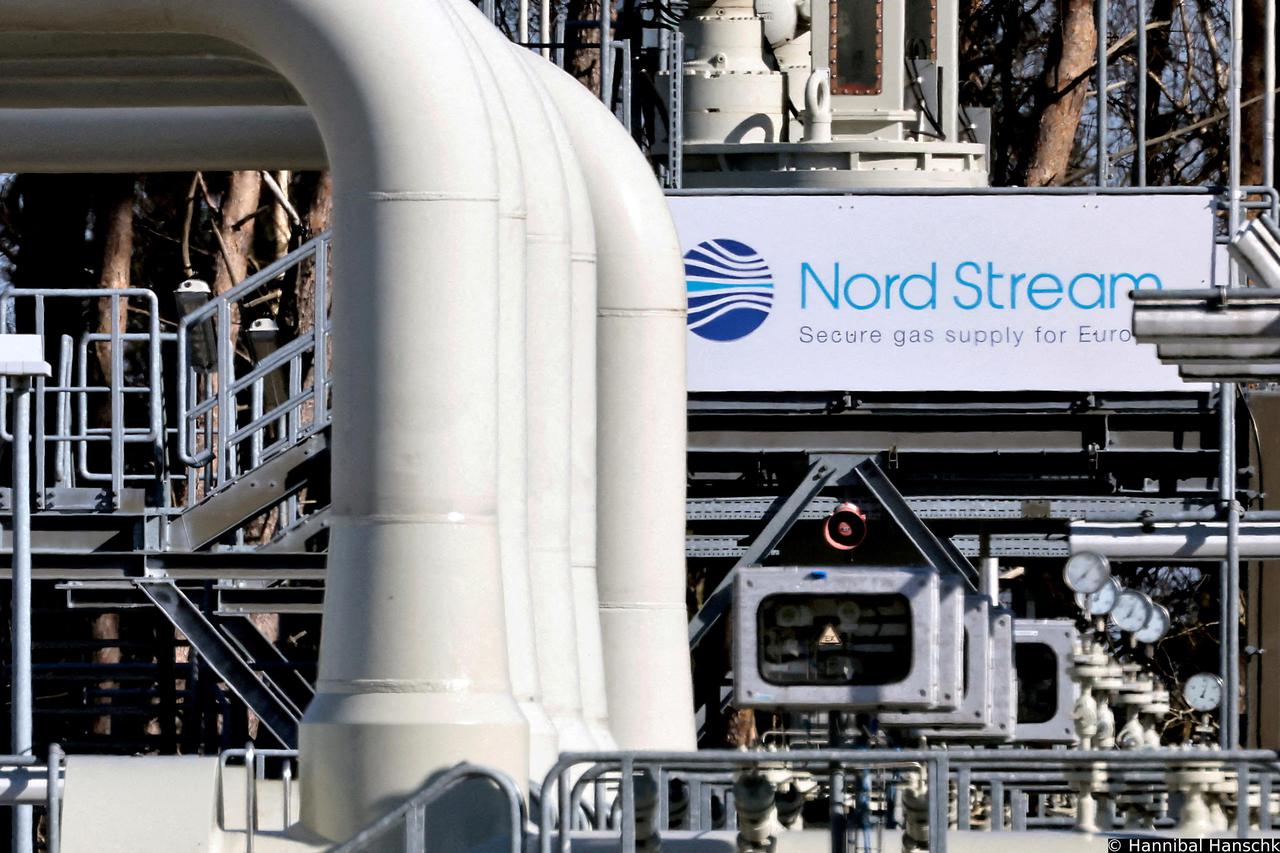 FILE PHOTO: Pipes at the landfall facilities of the 'Nord Stream 1' gas pipeline in Lubmin, Germany