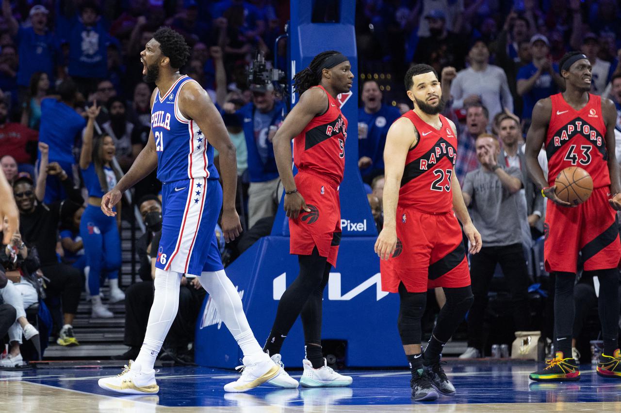 NBA: Playoffs-Toronto Raptors at Philadelphia 76ers