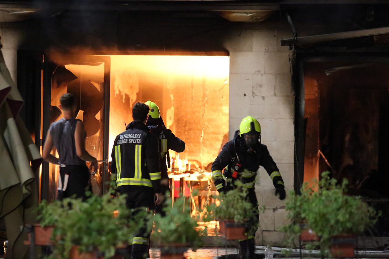 U restoranu u središtu Splita izbio požar