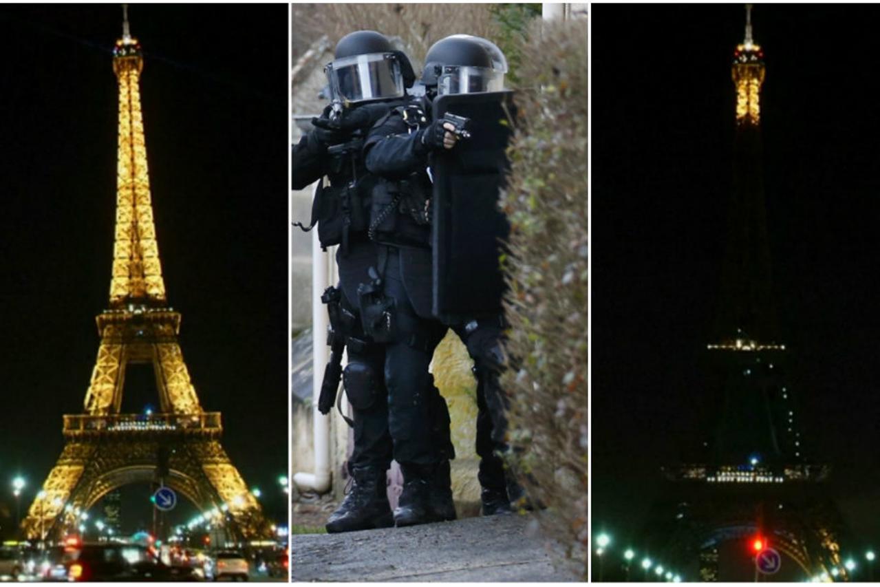 Svjetla na Eiffelovom tornju ugašena za poginule u Parizu 