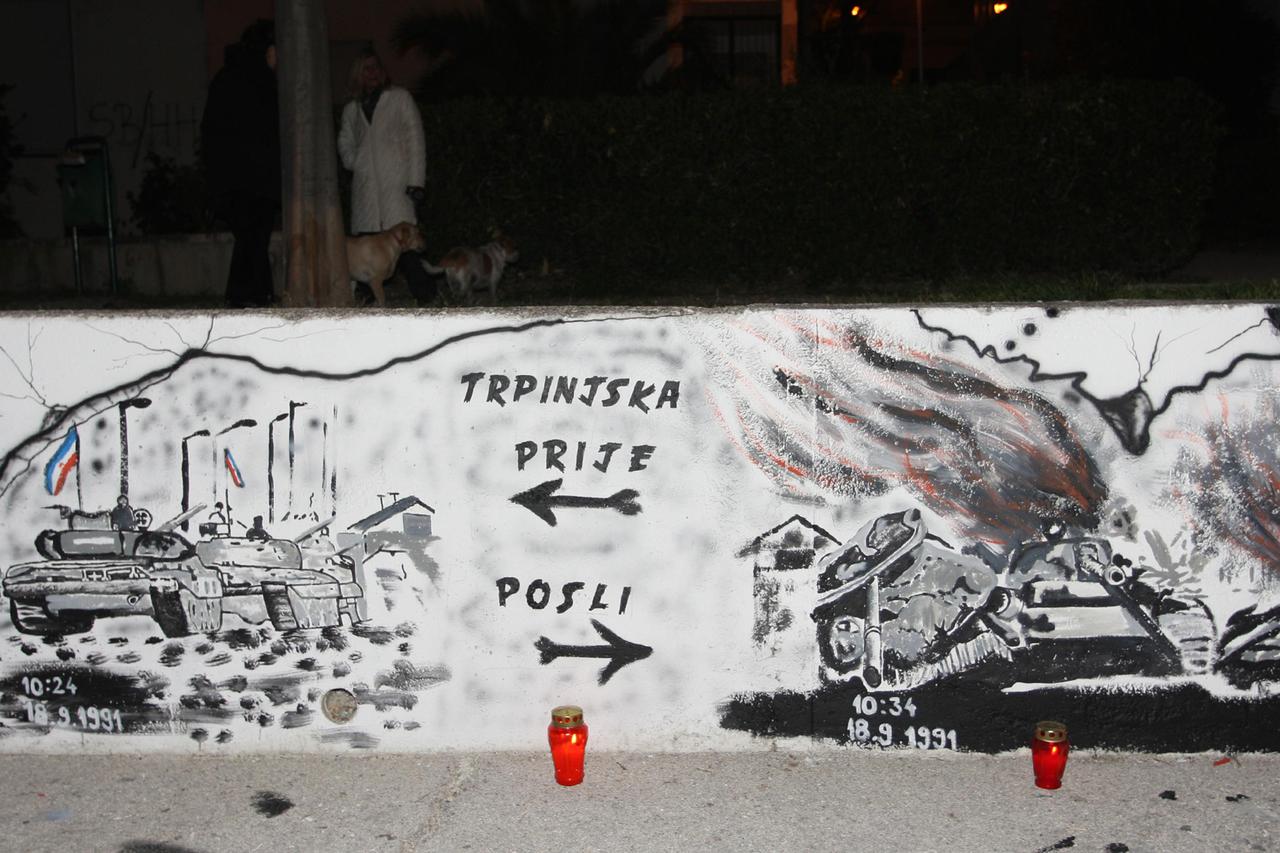 Split: Torcida muralom u Vukovarskoj ulici odala po?ast gradu heroju