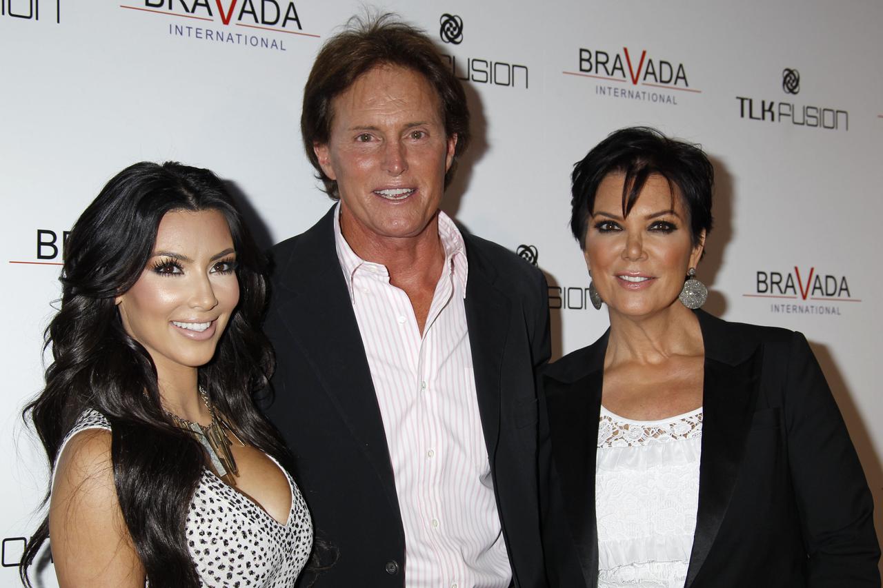 Kim Kardashian, Bruce Jenner, Kris Jenner at The Bravada International event, Whisper Lounge at The Grove in Los Angeles, California.  Photo: Press Association/PIXSELL
