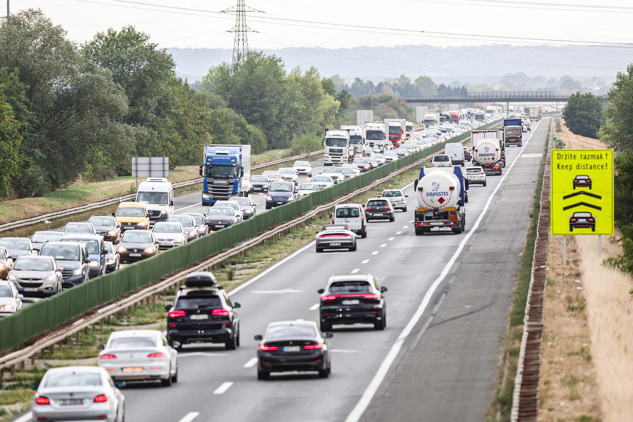 Zagreb: Gužva od 15 km na zaobilaznici u smjeru istoka