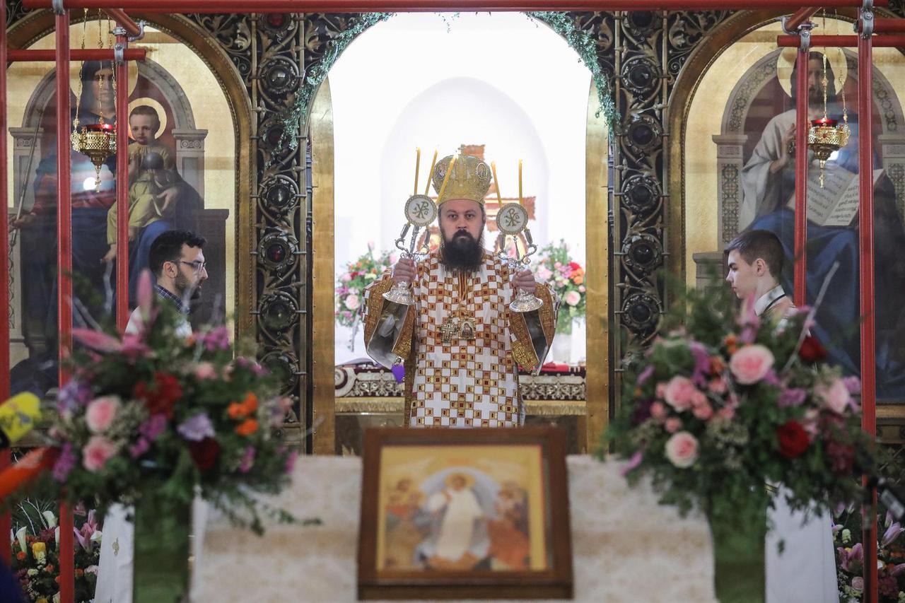 Pravoslavni Uskrs u Zagrebu proslavljen je u bogoslužjem u hramu Preobraženja Gospodnjeg