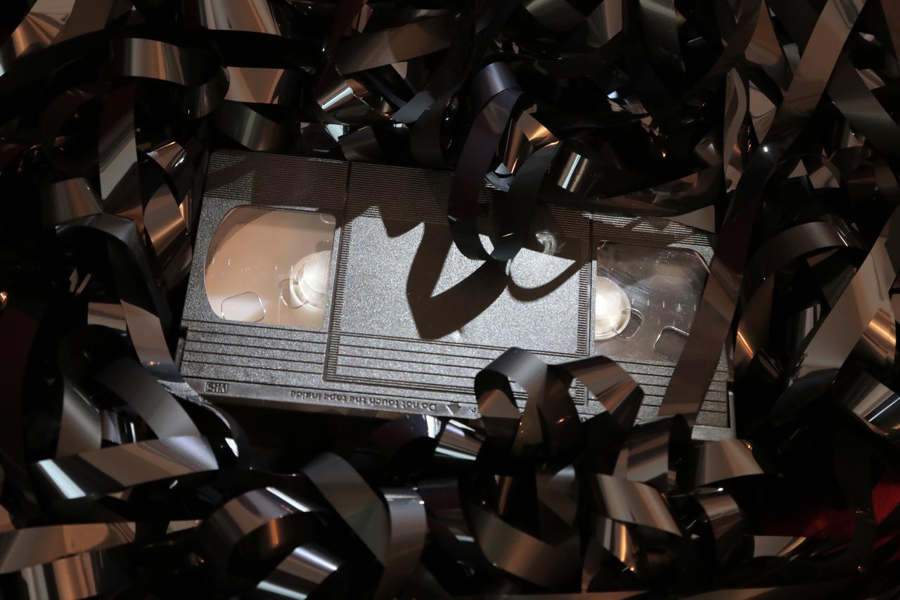 VHS video cassette