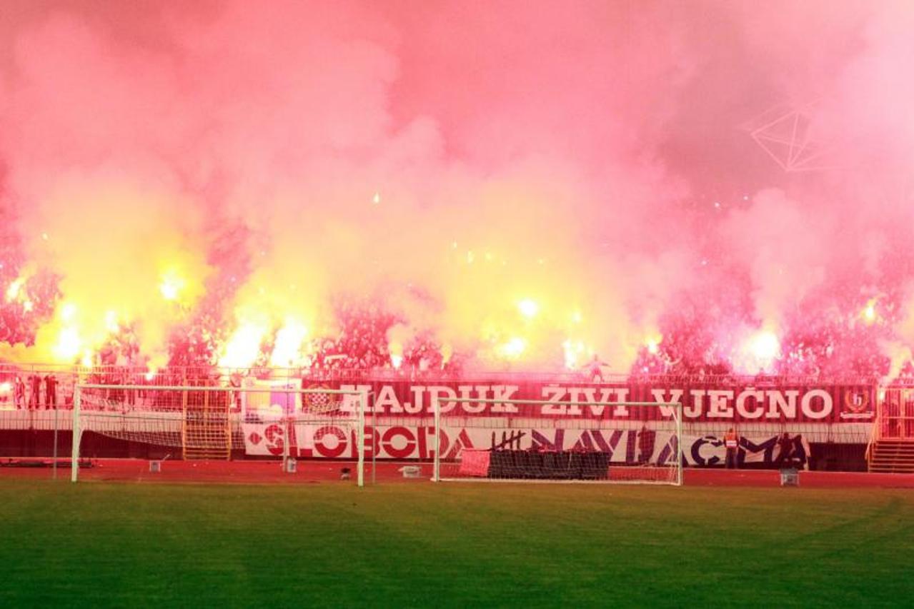 Doček Hajduka na Poljudu