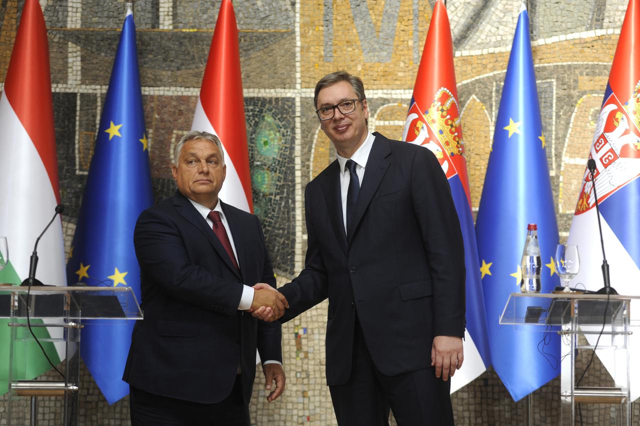 Beograd: Aleksandar Vučić i premijer Mađarske Viktor Orban održali konferenciju za medije