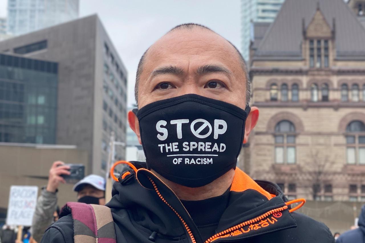 Protest against anti-Asian hate crimes in Toronto