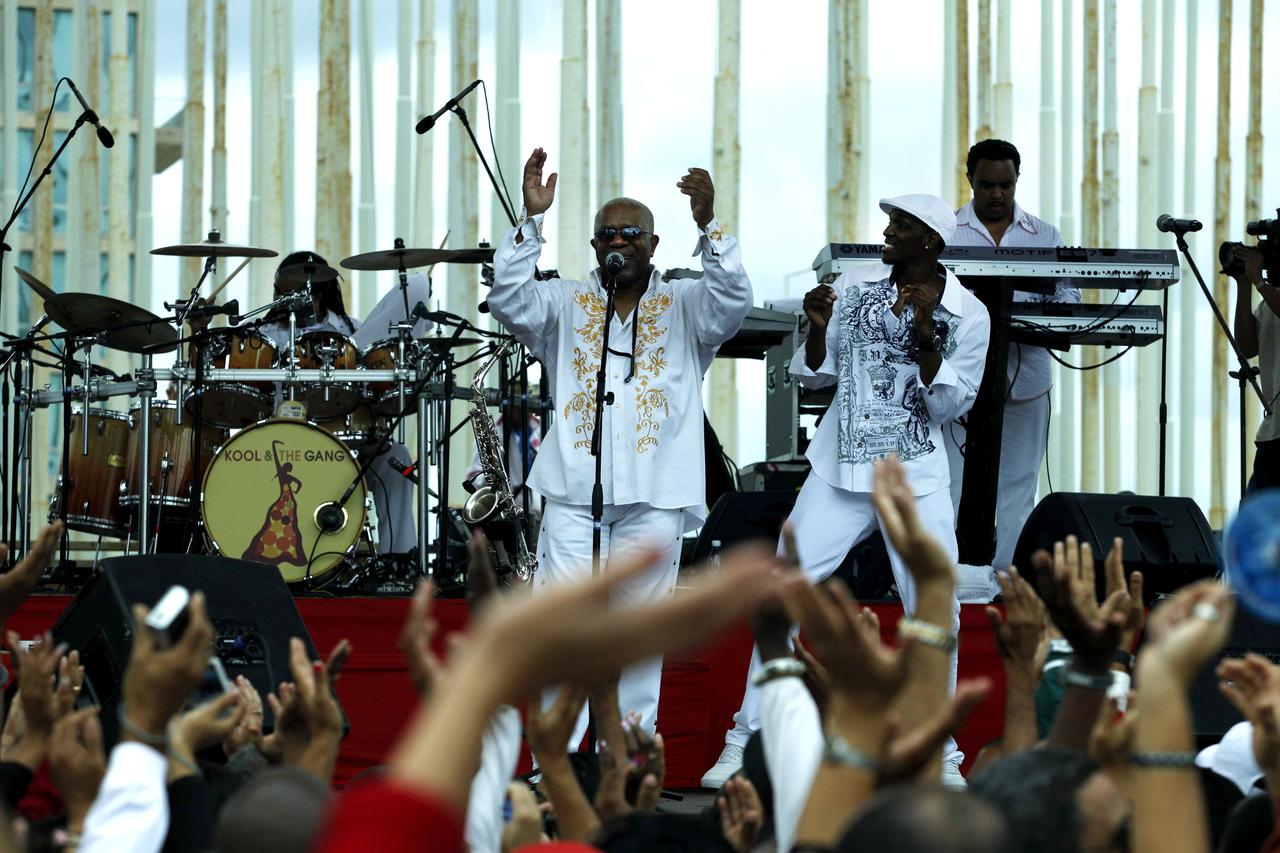 Kool and the Gang concert in Havana.