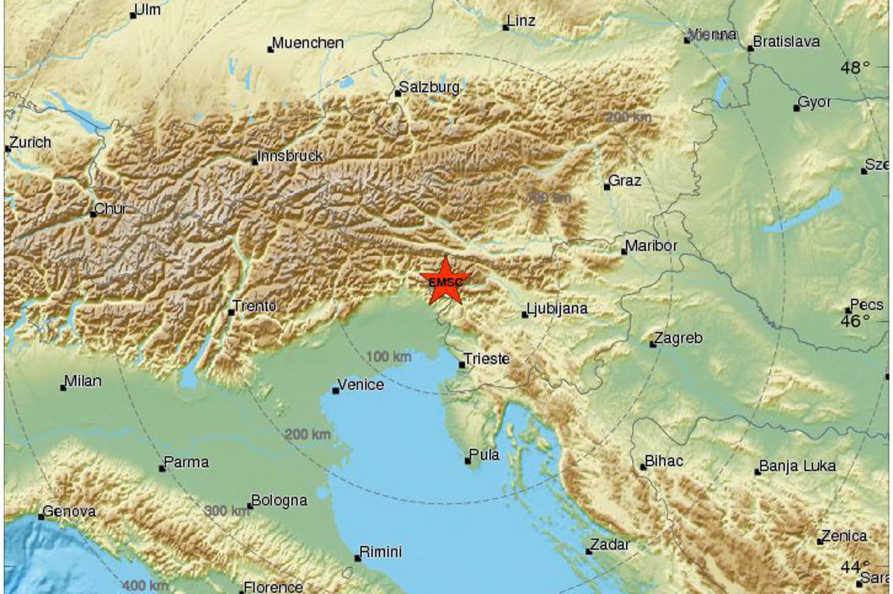 potres u Sloveniji