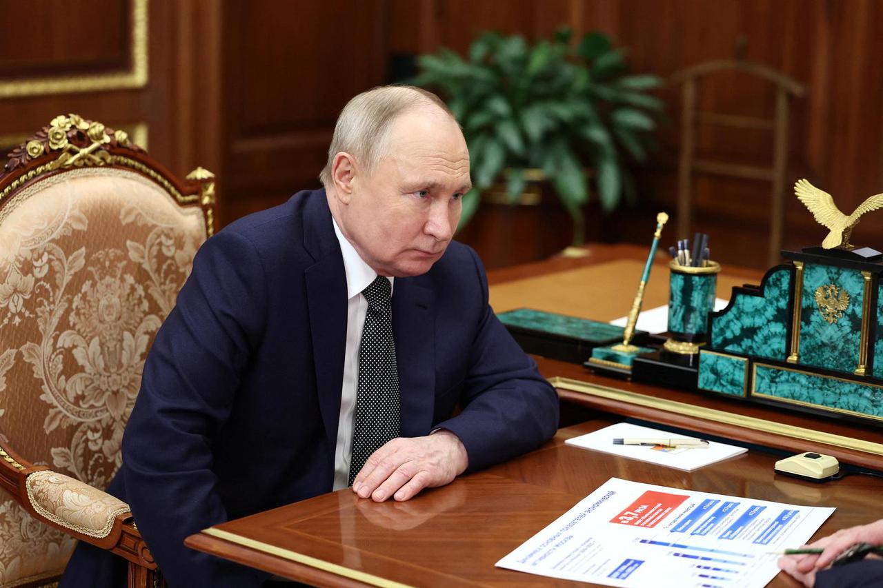 Russian President Putin meets Moscow's Mayor Sobyanin