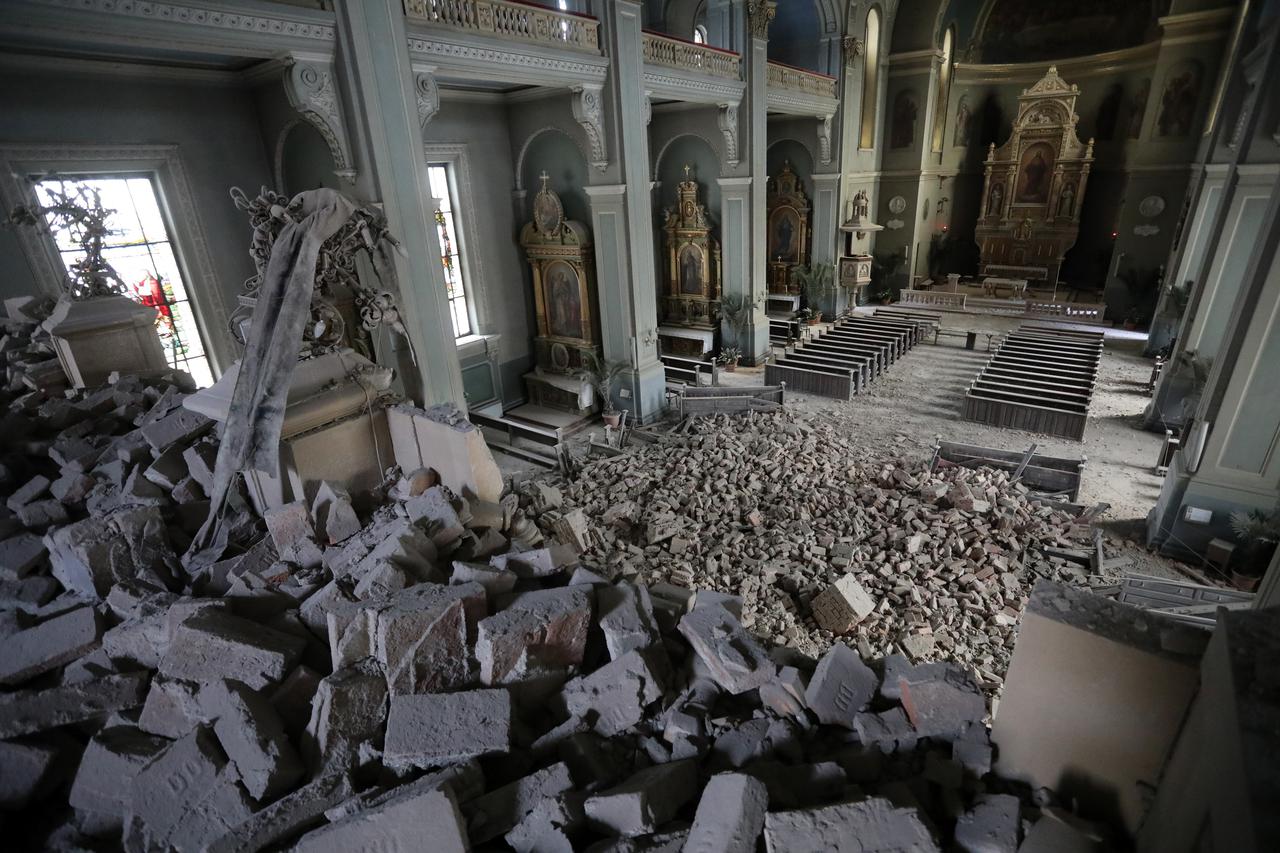 Bazilika Srca Isusova nakon potresa