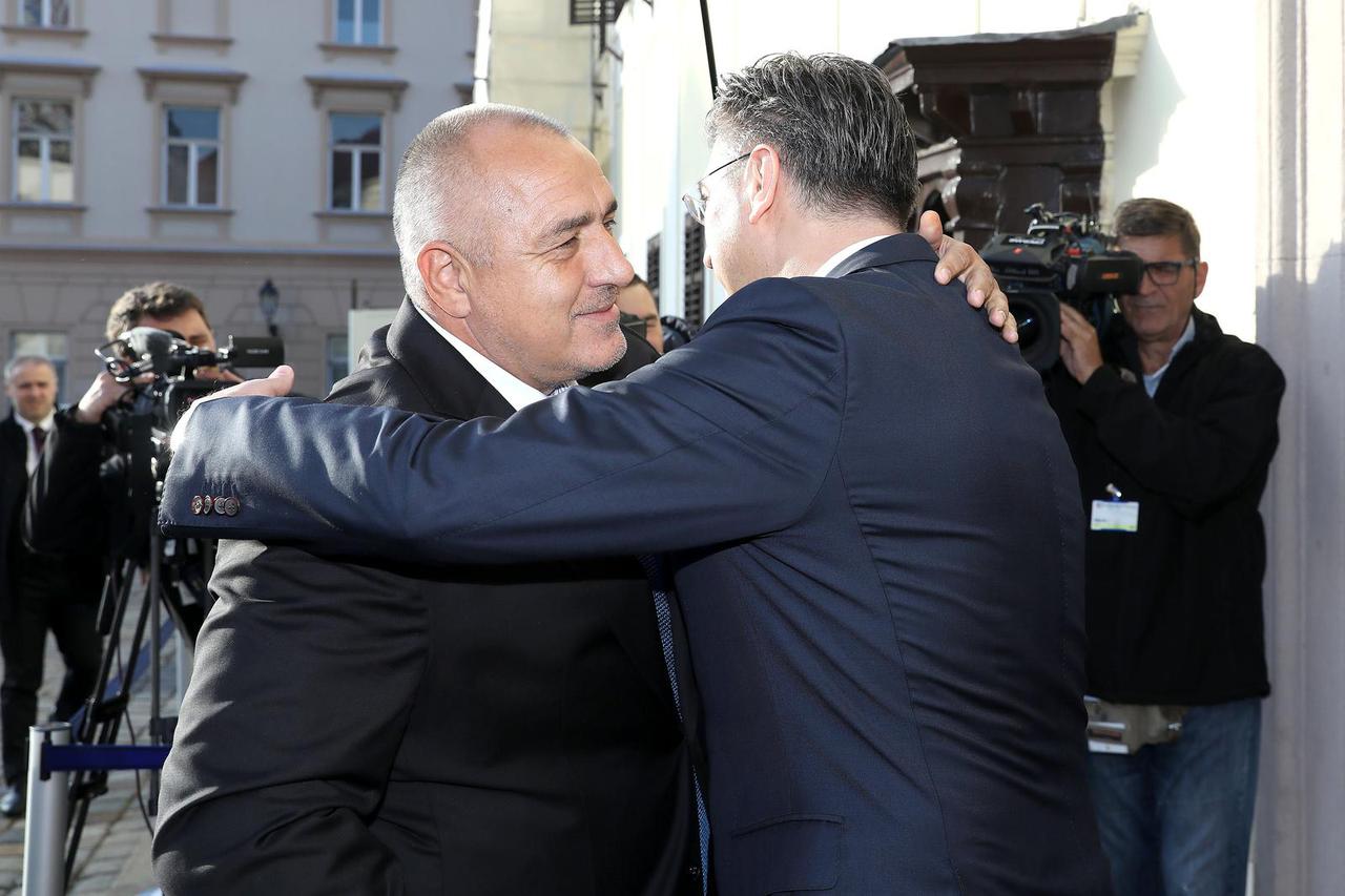 Zagreb: Bugarski premijer Bojko Borisov stigao na sastanak s Plenkovićem