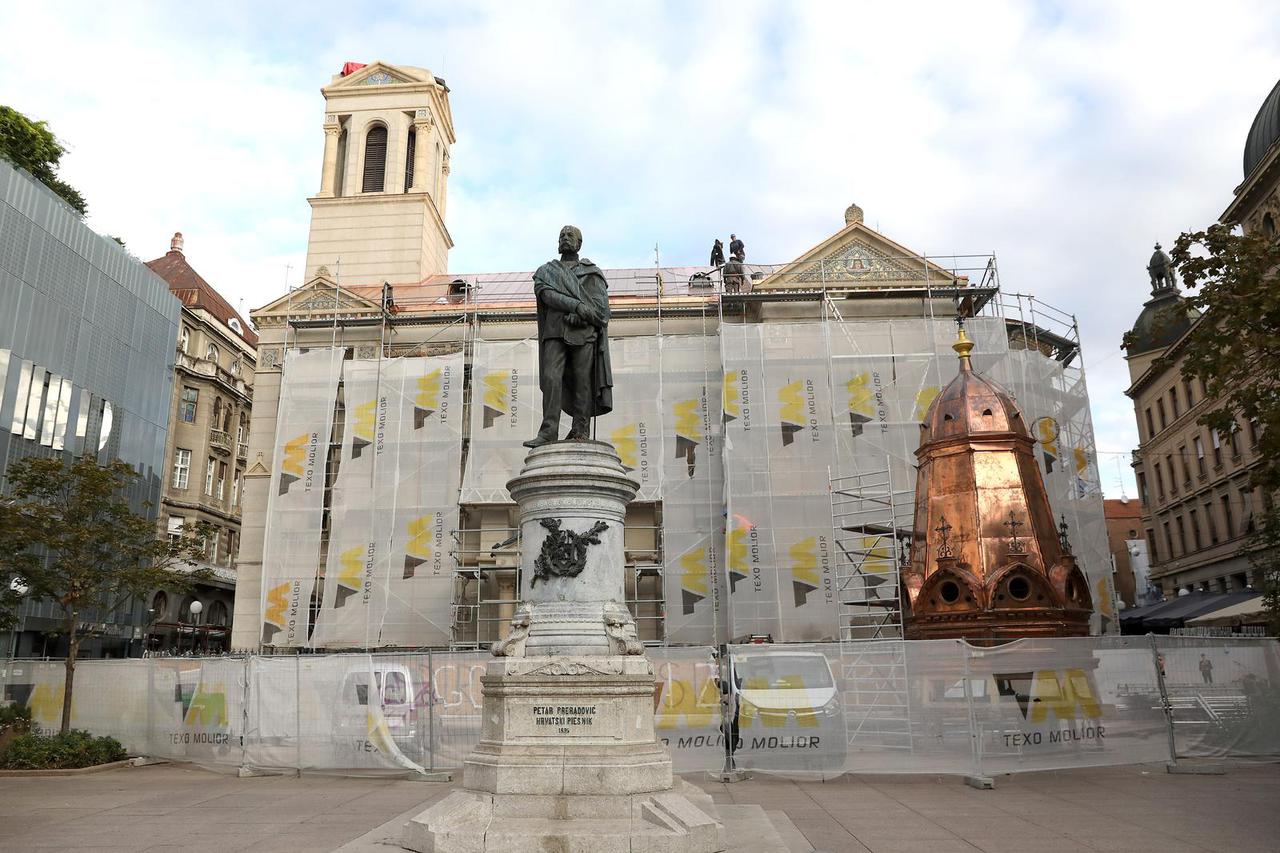 Zagreb: Pravoslavna crkva Preobraženja Gospodnjeg na Cvjetnom trgu dobila novi krov