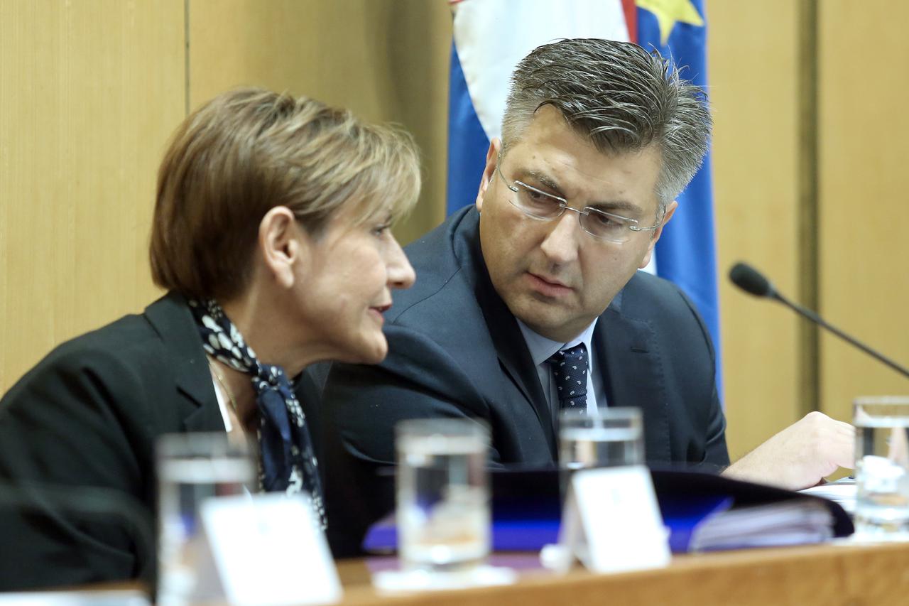 Martina Dalić i Andrej Plenković