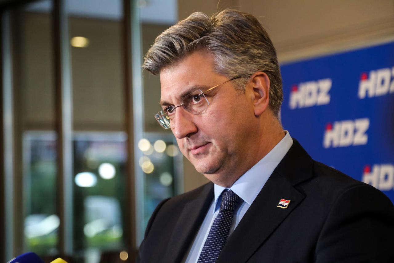 Premijer Plenković dao je izjavu za medije nakon sjednice Nacionalnog odbora HDZ-a