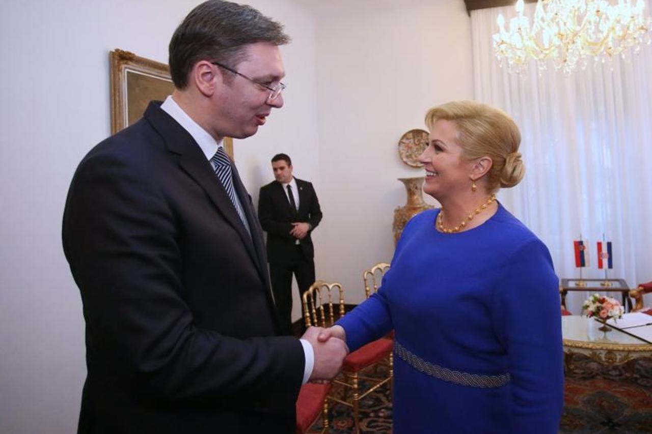 Aleksandar Vučić i Kolinda Grabar Kitarović