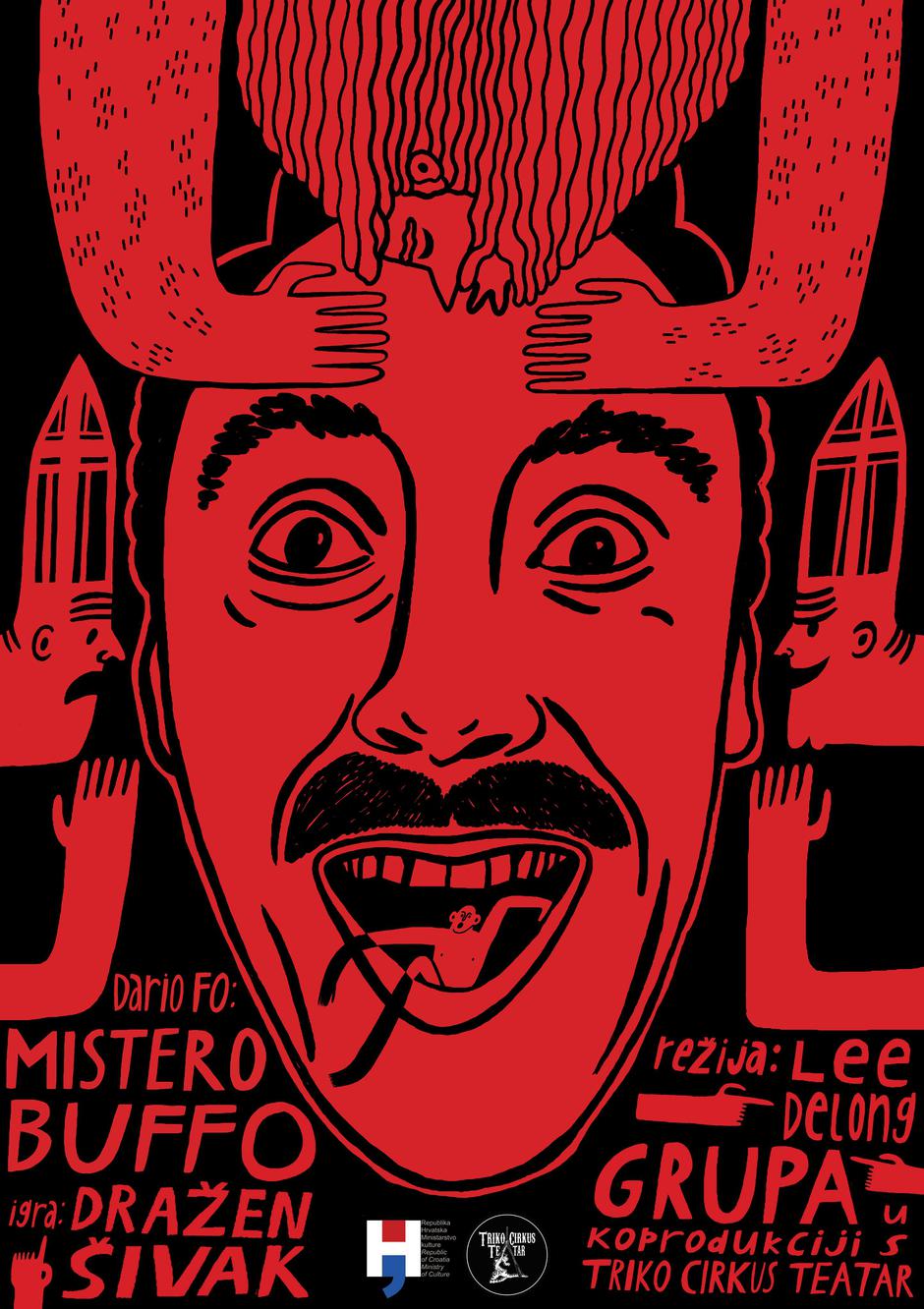 Kontroverzna monodrama “Mistero Buffo” u izvedbi poznatog glumca Dražena Šivaka i režiji Lee Delong!