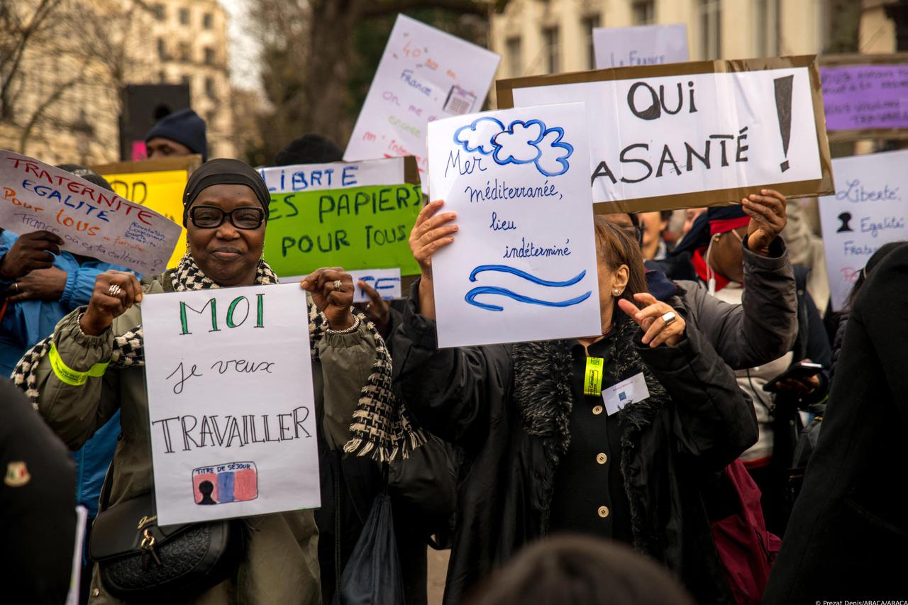 Rally In Paris Against Immigration Law