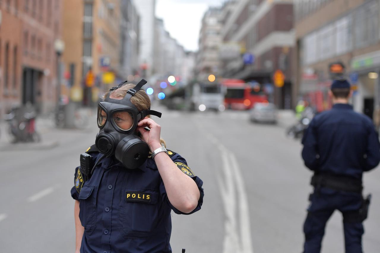 stockholm policija, napad
