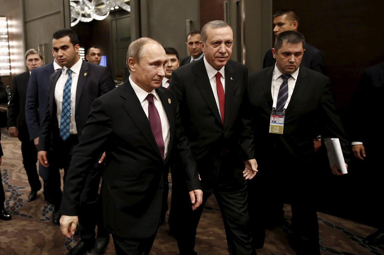 Predsjednici Vladimir Putin i Recep Tayyip Erdogan