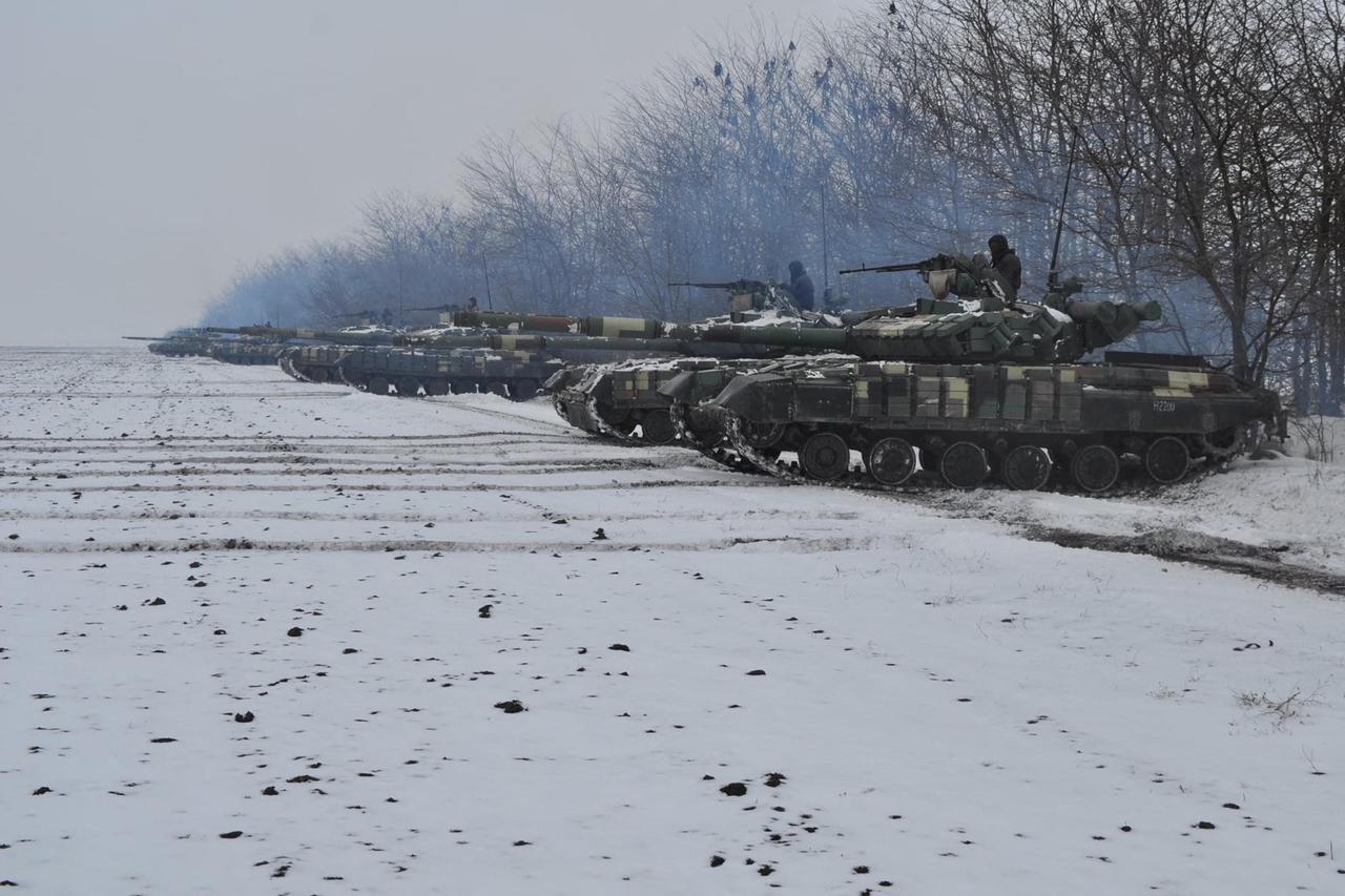 FILE PHOTO: Ukrainian army holds drills in the Dnipropetrovsk region