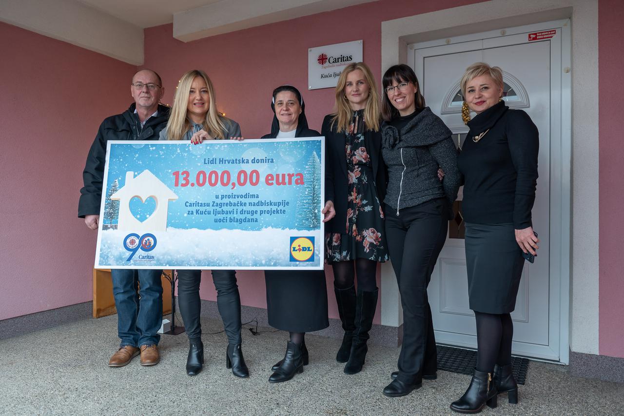 Lidl donirao 13 tisuća eura Caritasu Zagrebačke nadbiskupije