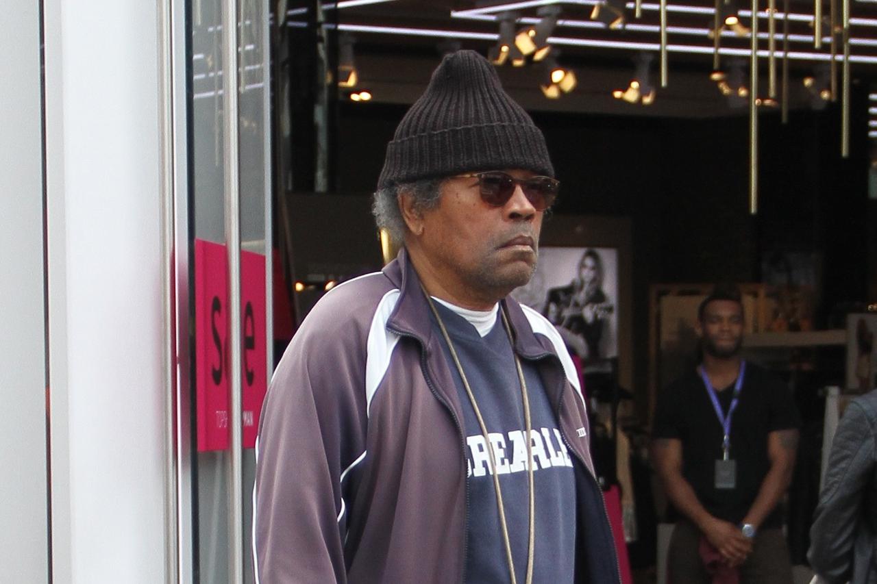 EXCLUSIVE Clarence Williams III shopping at The Grove