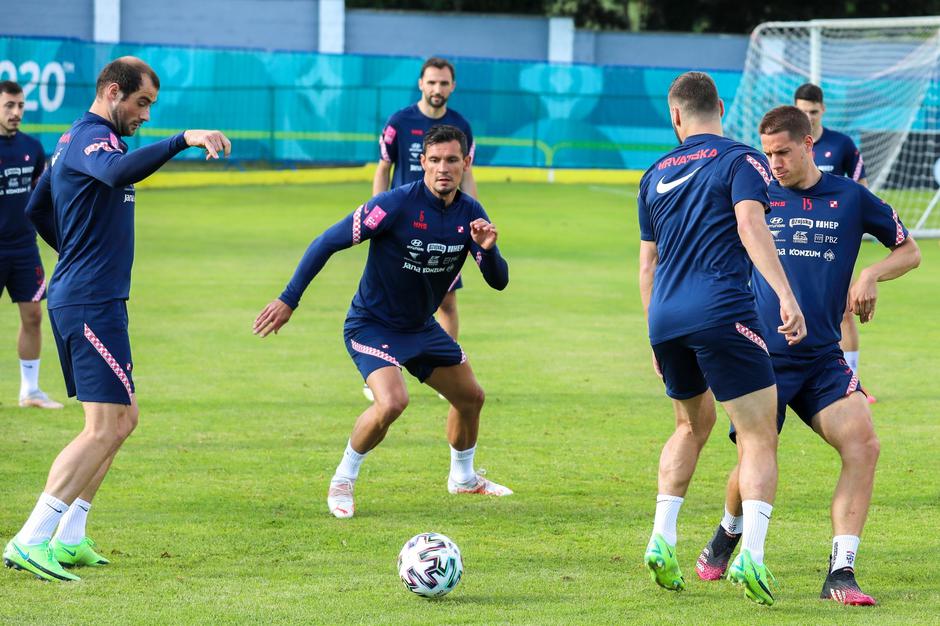 Trening hrvatske nogometne reprezentacije u Rovinju