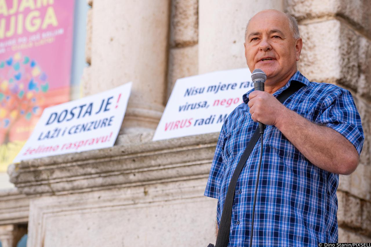 Zadar: Održan prosvjed pod imenom “Krik za slobodu” protiv epidemioloških mjera 
