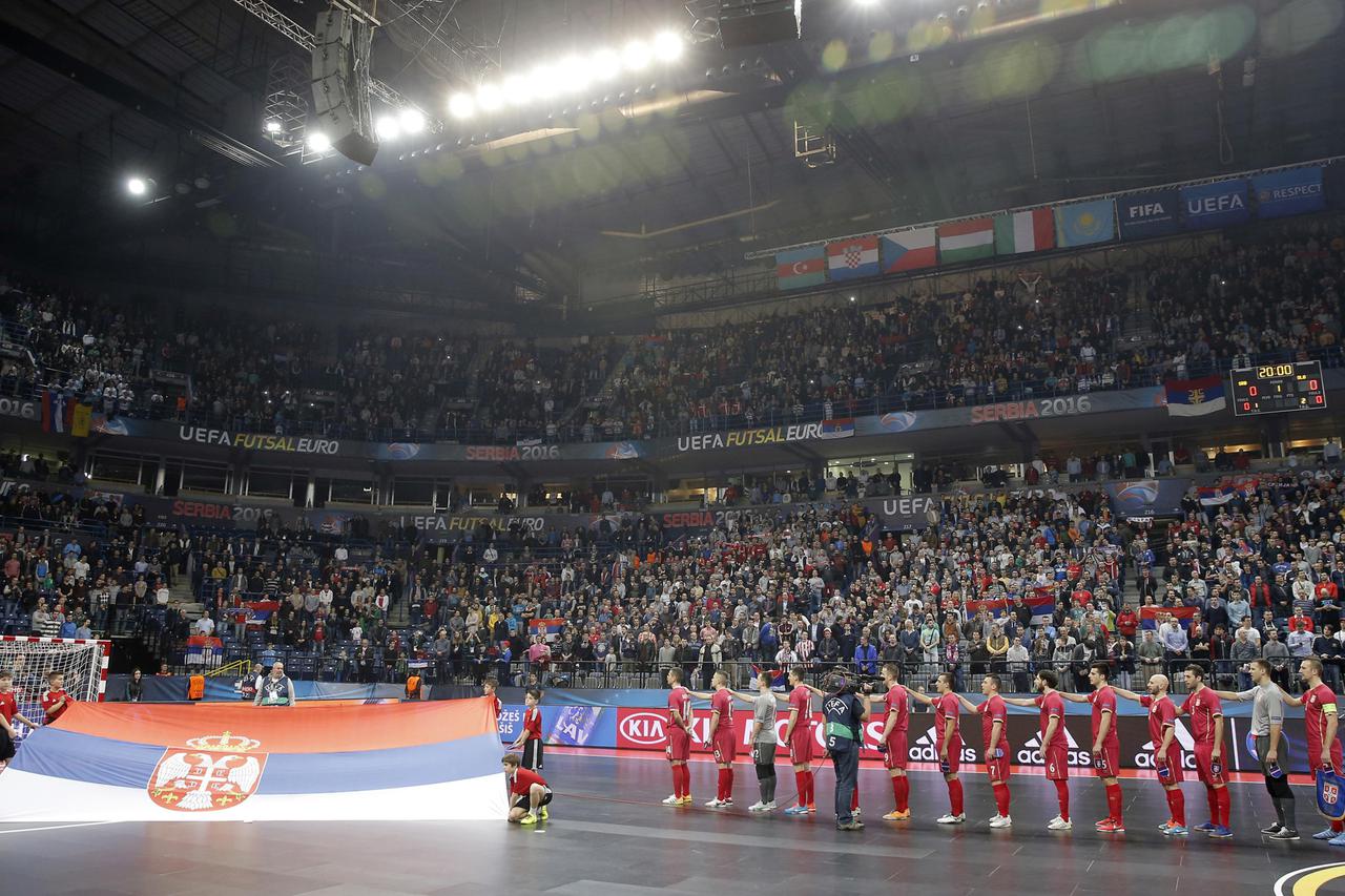 Beograd:  Euro 2016  futsal, Srbija - Slovenija