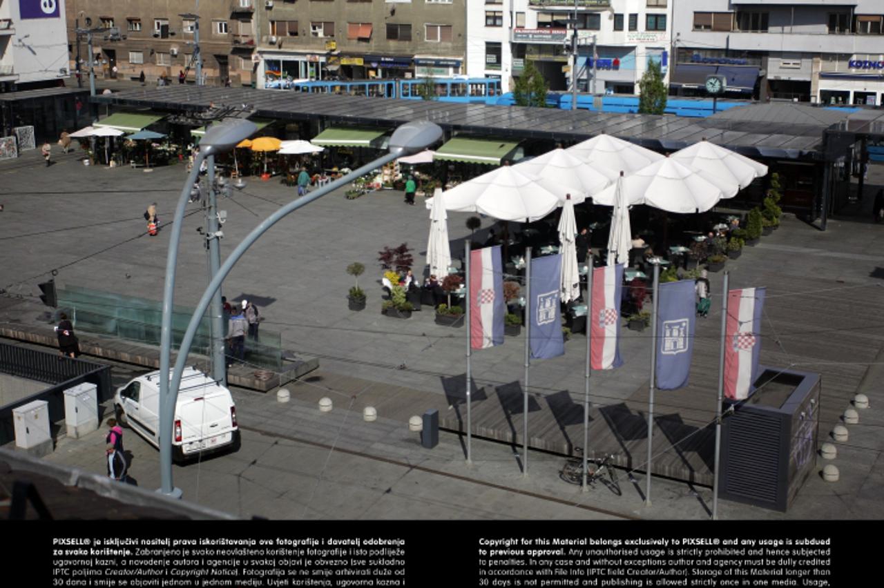'20.04.2012., Zagreb - Kvaternikov trg nakon obnove nikada nije zazivio u punom smilsu prvotnog plana. Photo: Borna Filic/PIXSELL'