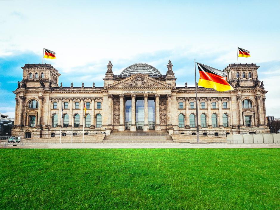 Bundestag - Berlin - ilustracija