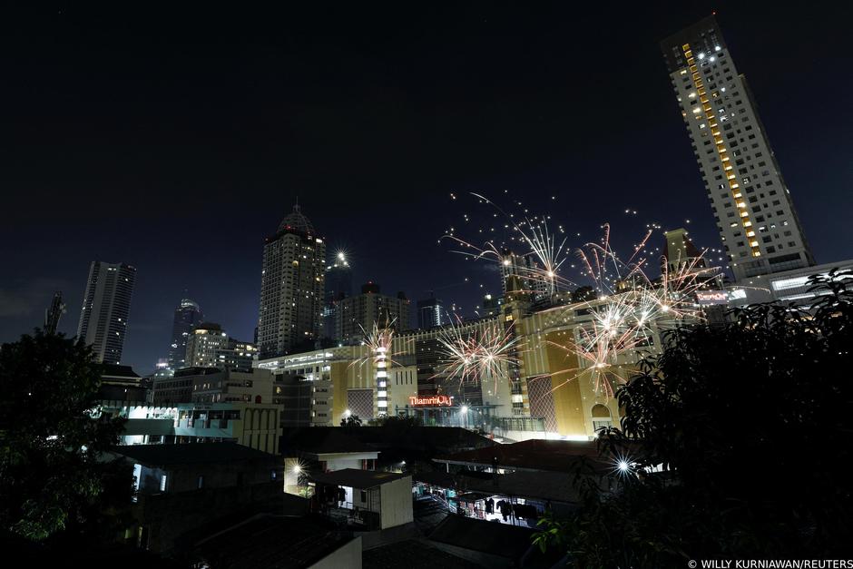New Year's celebration in Jakarta