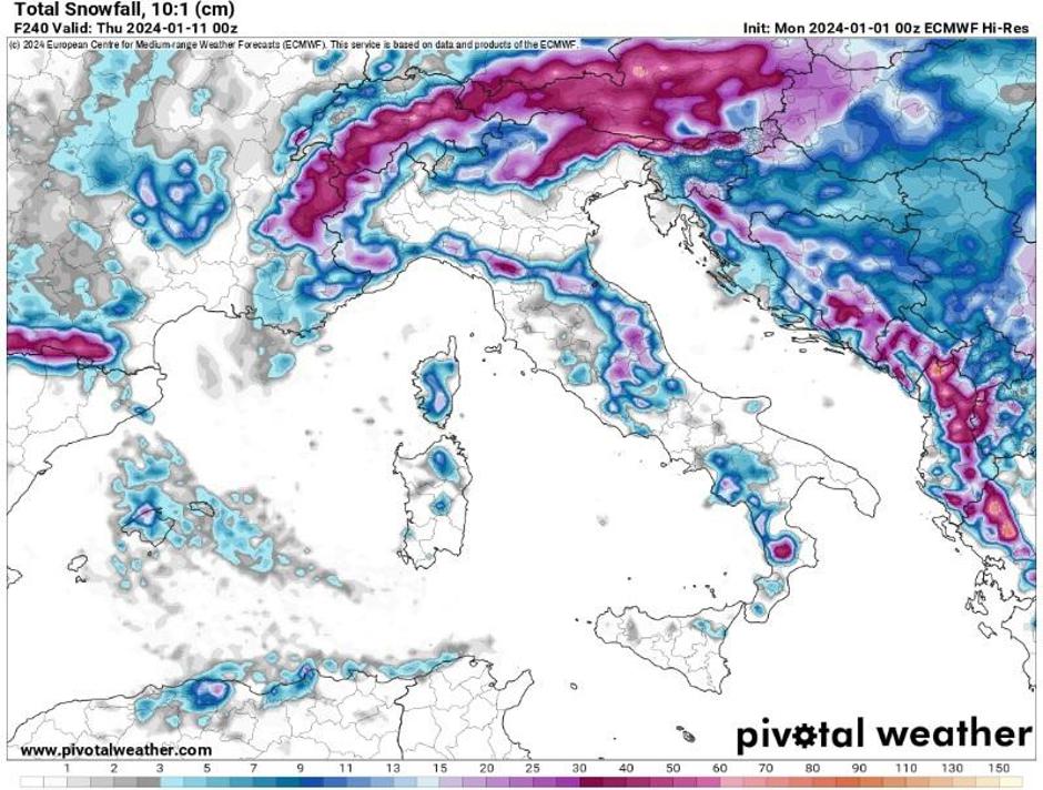 U Dalmaciji bi mogao pasti prvi ovogodišnji snijeg