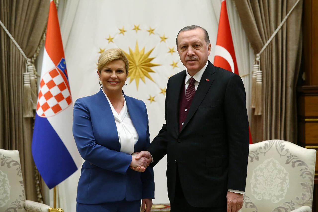 Kolinda Grabar-Kitarović i Recep Tayyip Erdogan