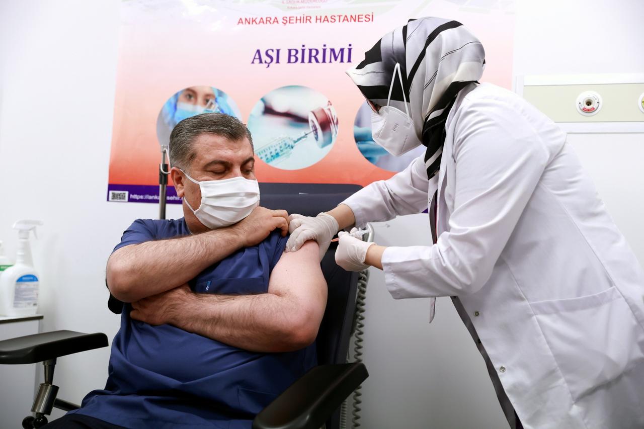 Turkey begins vaccinations against coronavirus disease (COVID-19) in Ankara