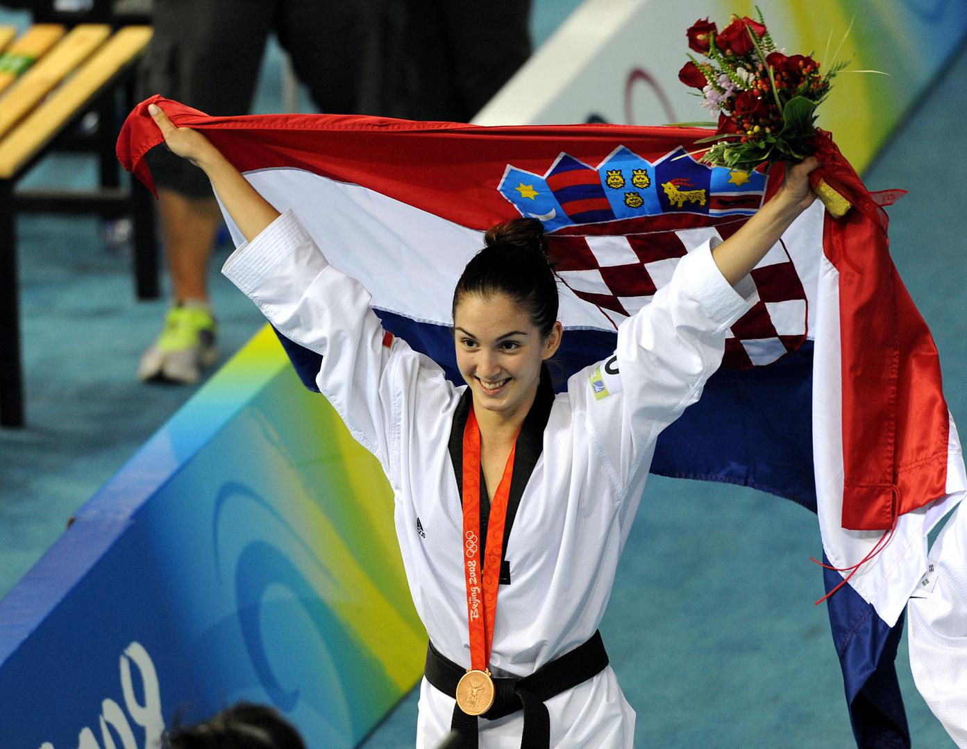 17. Prva hrvatska olimpijska medalja u taekwondou! Martina Zubčić slavi osvajanje bronce na Olimpijskim igrama u Pekingu 2008.