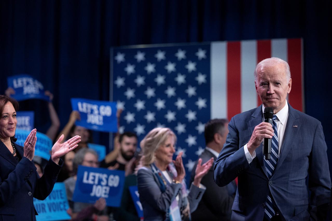 President Biden participates in a political event at the Howard Theatre in Washington