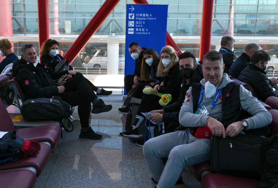 Milano: Odlazak hrvatskih sportaša na Zimske olimpijske igre u Peking